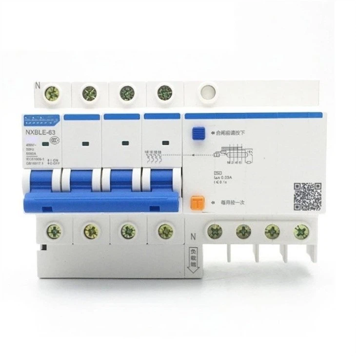 4-phase leakage miniature circuit breaker